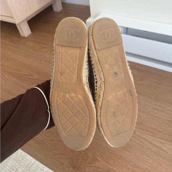 Chanel Black Mesh and Leather espadrilles - Picture 4 of 4